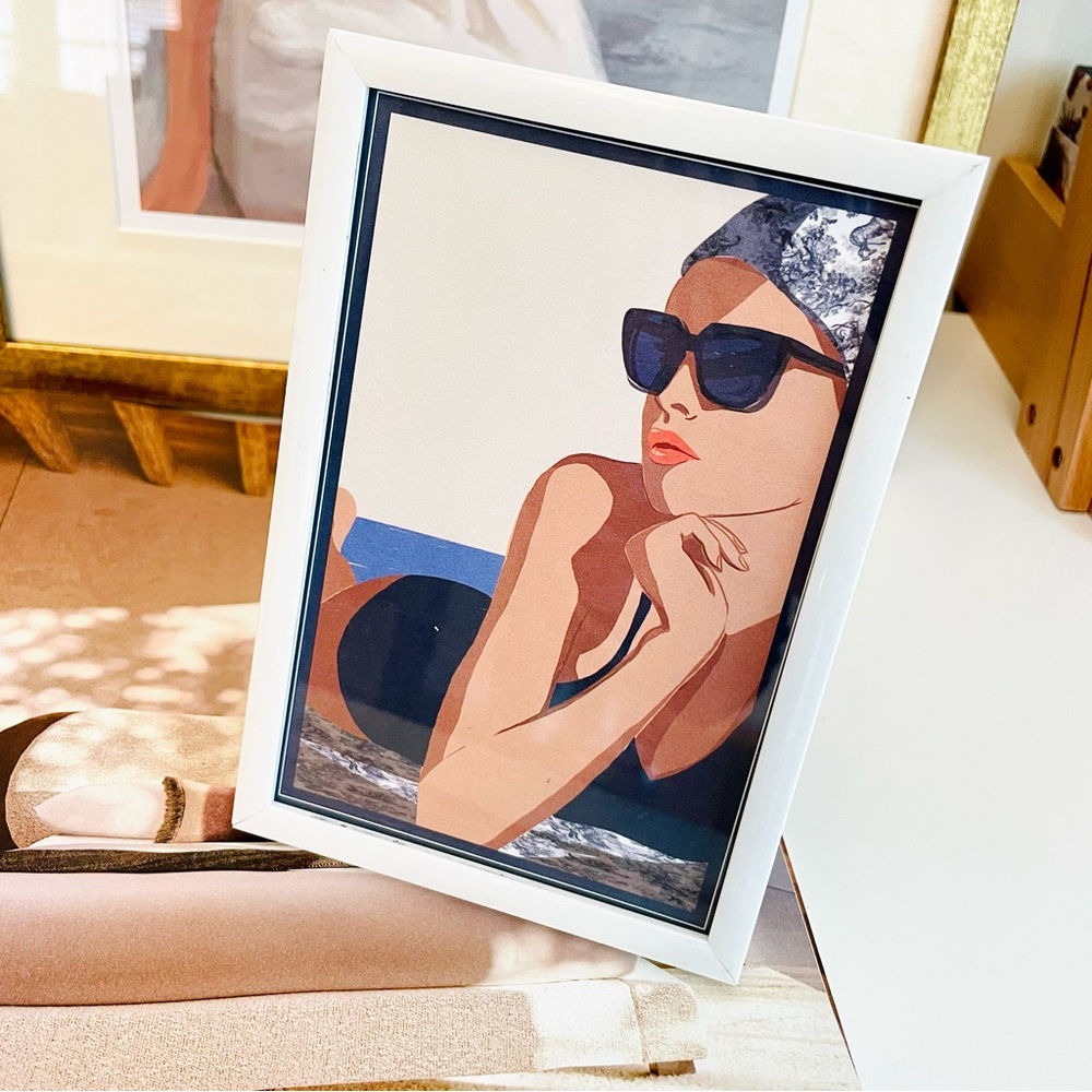 “Dior In Summer”‎ Postcard with White Frame